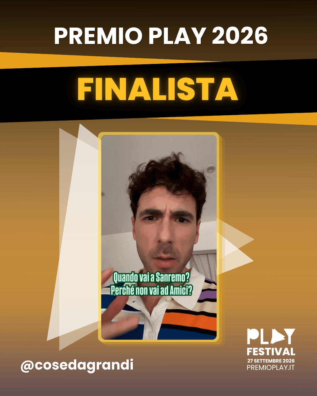 Quando vai a Sanremo?